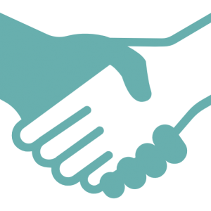 handshaking working together icon
