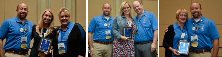 2015 CHARGE Recognition Award recipients Kasee Stratton, Deanna Steinhauser, and Donna Martin with Foundation President David Wolfe, Vice-President Lisa Weir and Secretary Neal Stanger